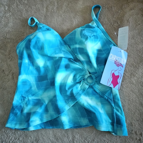 Christina 2pc swimming suits. SIze XL. Color Blue. - Picture 5 of 8